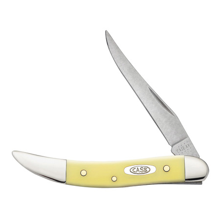 Case Cutlery Knife, Yellow Cv Syn Sm Tx Toothpick 00091